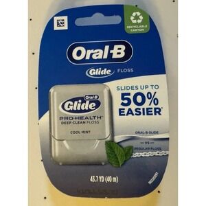 Oral-B Glide‎ Dental Floss Pro-Health Deep Clean Cool Mint Old Version NEW